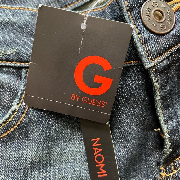 Guess Low Bootcut Distressed Dark Wash Jeans - Picture 4 of 8
